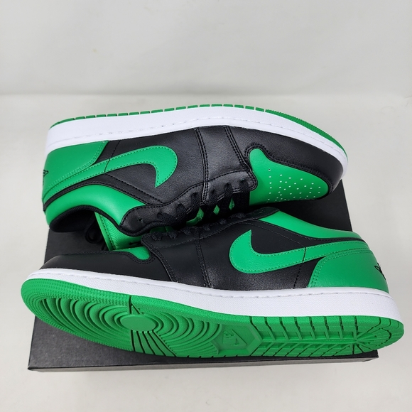 black white green jordans